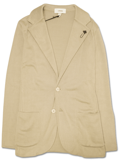 Lardini Knit Blazer Sand