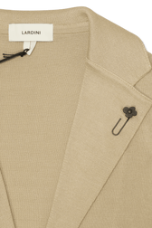 Lardini Knit Jacket Pure Cotton Beige