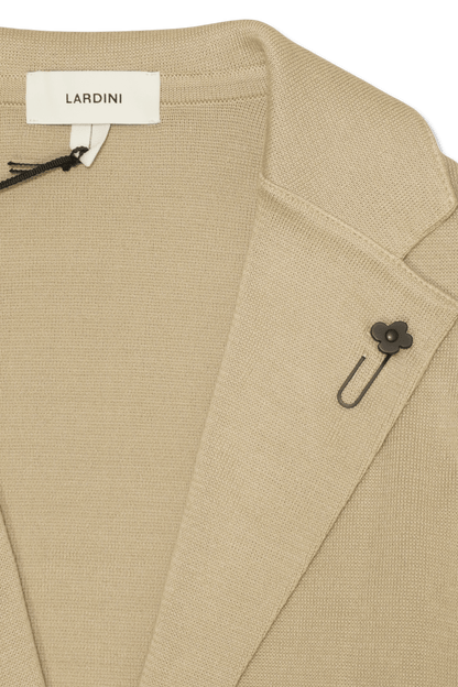 Lardini Knit Blazer Sand