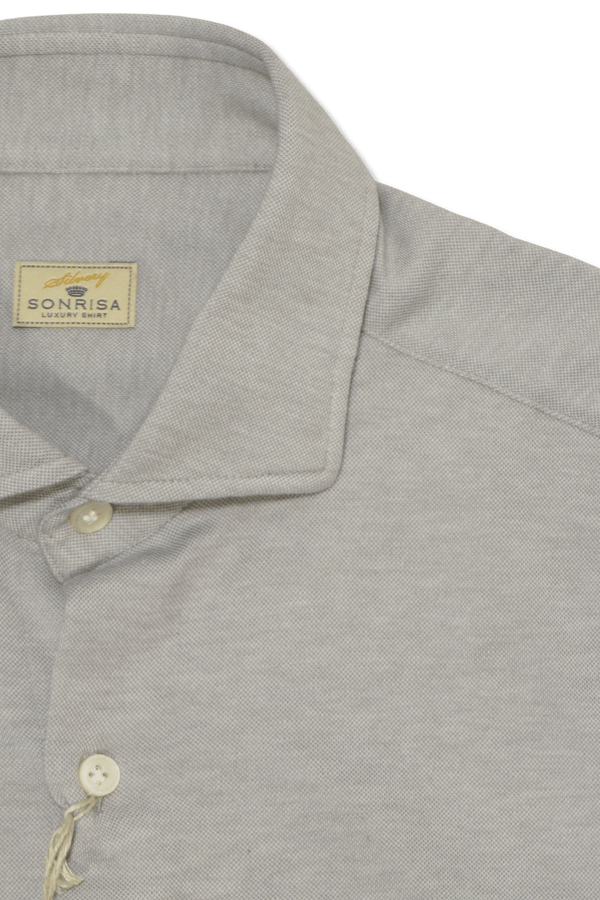 Sonrisa Shirt Lyocell Stretch Jersey Light Grey