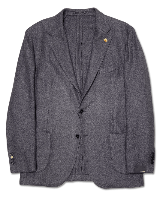 Lardini Jacket Cashmere Silk Navy