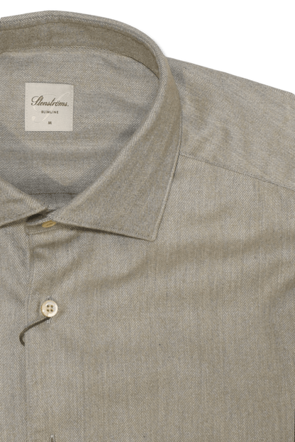 Stenströms Shirt Chevron Light Brown