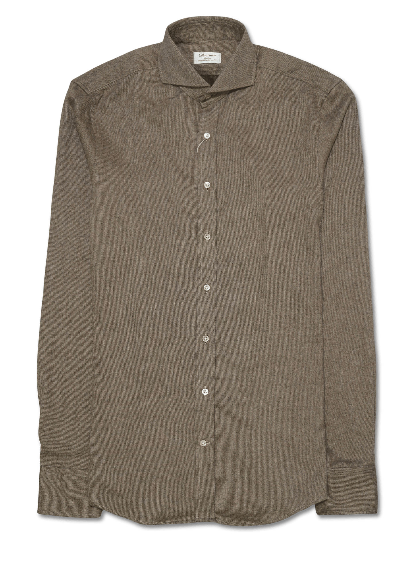 Stenströms Slim Fit Shirt Brown