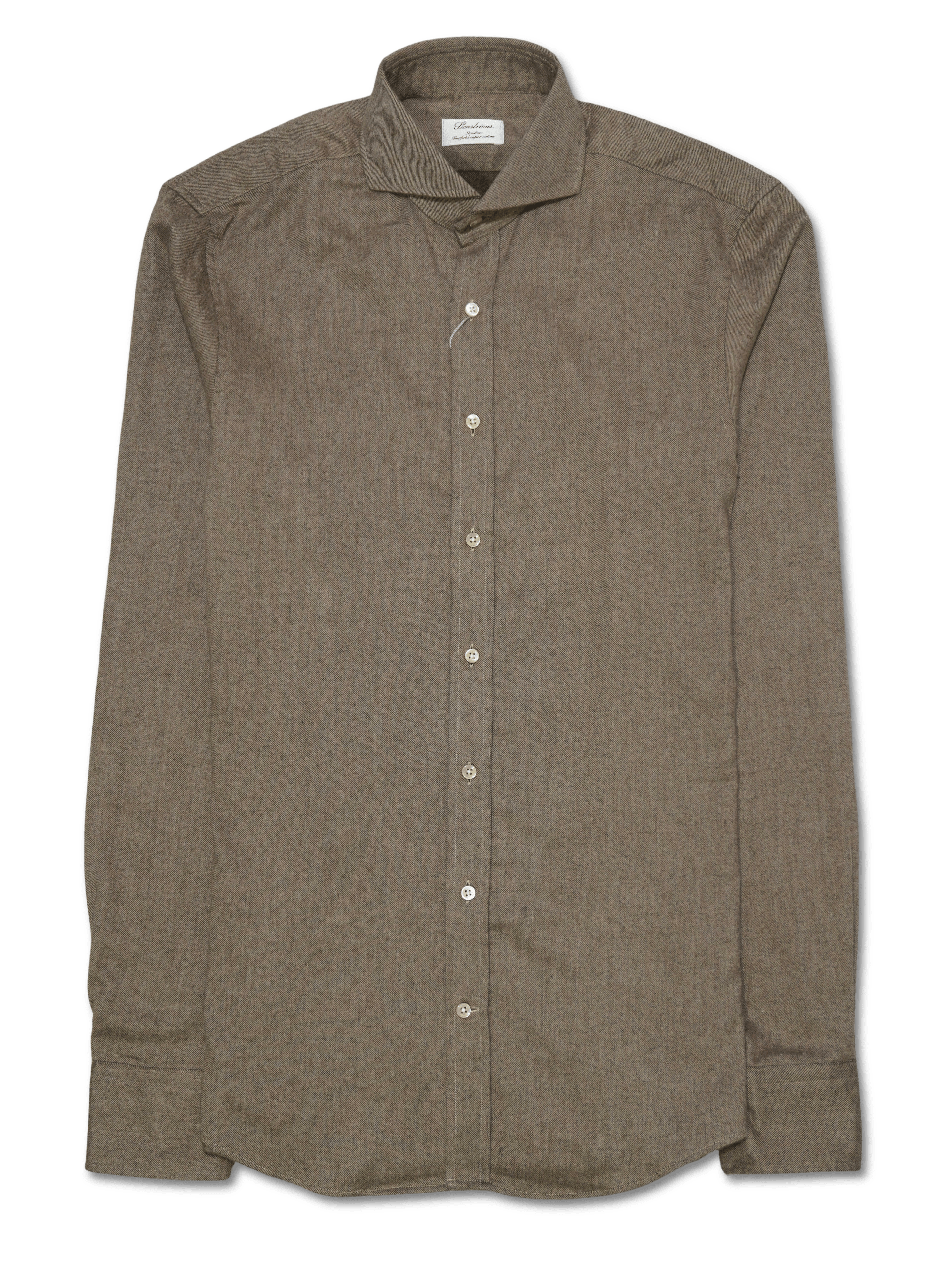 Stenströms Slim Fit Shirt Brown