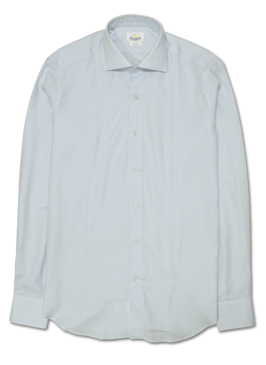 Gianetto Cashmere Cotton Shirt Light Blue