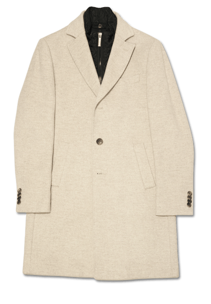 Sand Cashmere Coat Natural