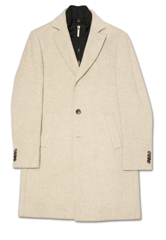 Sand Cashmere Coat Natural