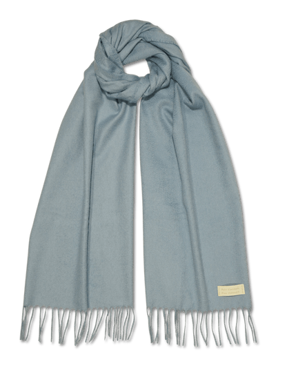 Pure Cashmere Scarf Light Blue