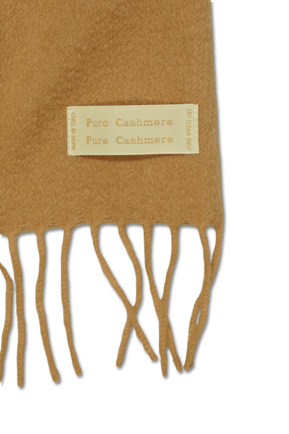 Pure Cashmere Scarf Camel