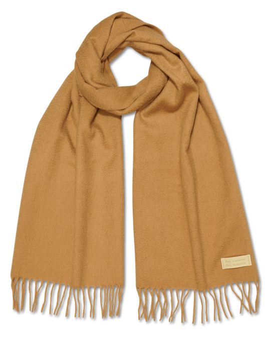Pure Cashmere Scarf Camel