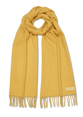 Pure Cashmere Scarf Yellow