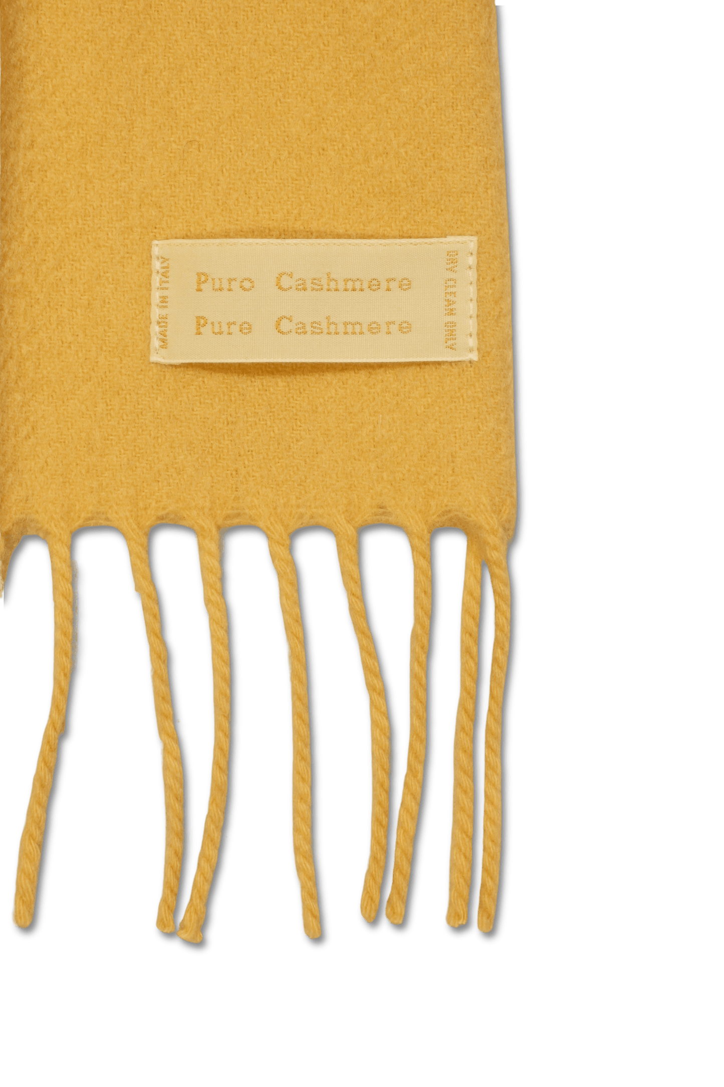 Pure Cashmere Scarf Yellow