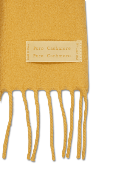 Pure Cashmere Scarf Yellow