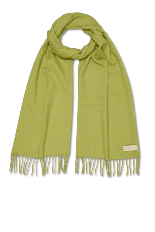 Pure Cashmere Scarf Light Green