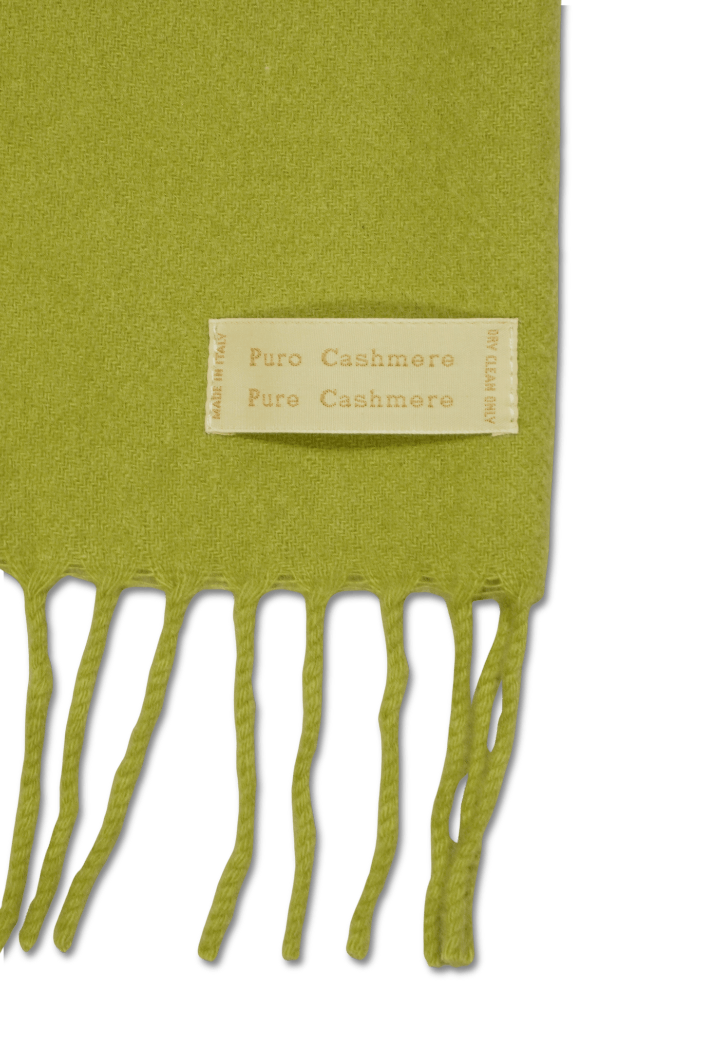 Pure Cashmere Scarf Light Green
