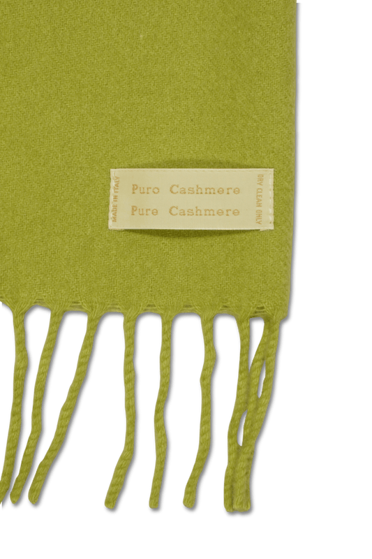 Pure Cashmere Scarf Light Green
