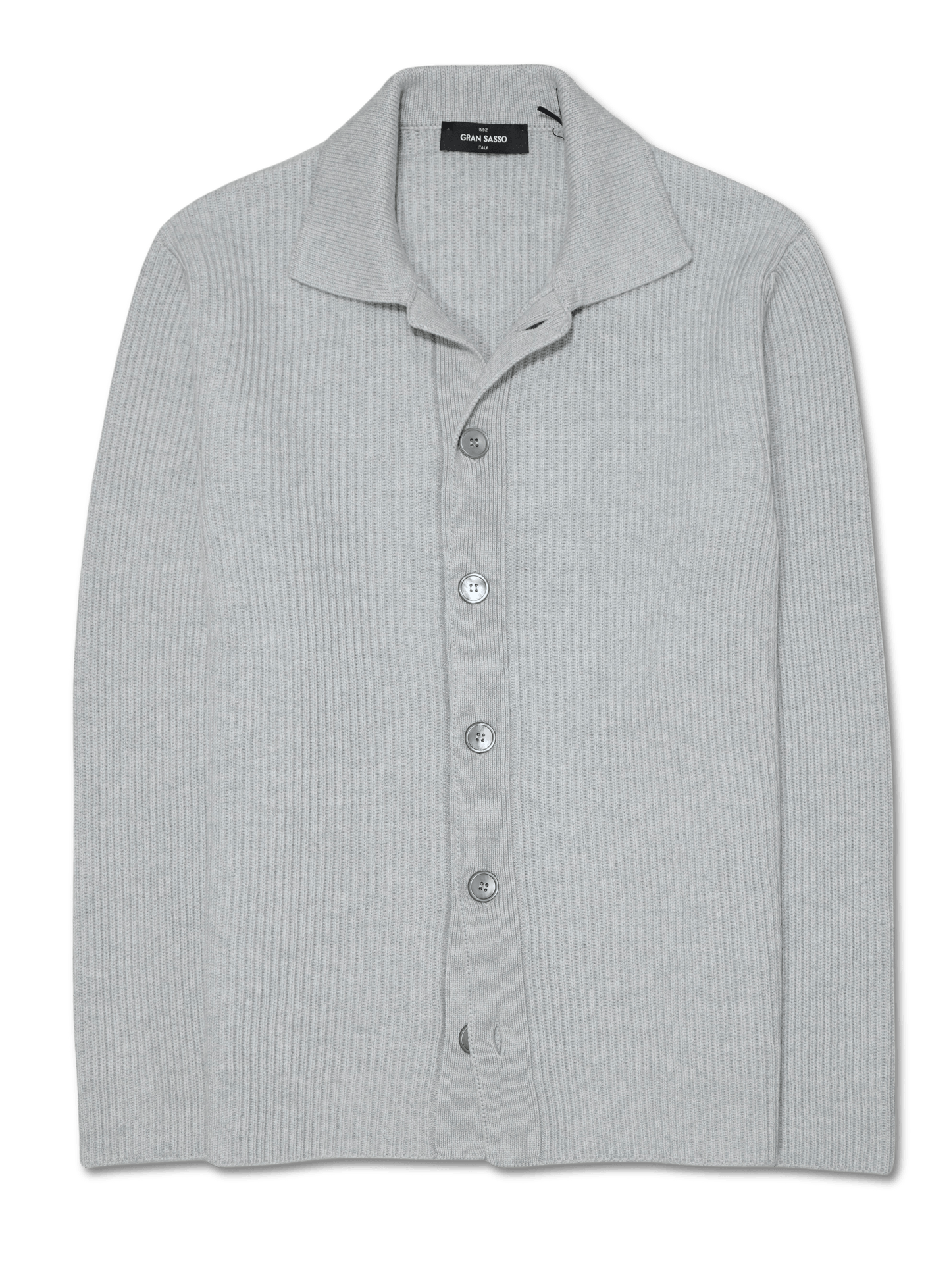 Gran Sasso Pure Cashmere Cardigan Light Grey