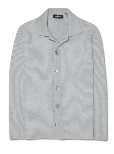 Gran Sasso Pure Cashmere Cardigan Light Grey