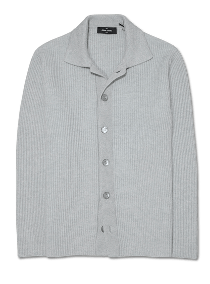 Gran Sasso Pure Cashmere Cardigan Light Grey