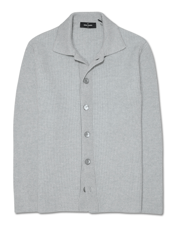 Gran Sasso Pure Cashmere Cardigan Light Grey