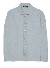 Gran Sasso Pure Cashmere Cardigan Light Grey