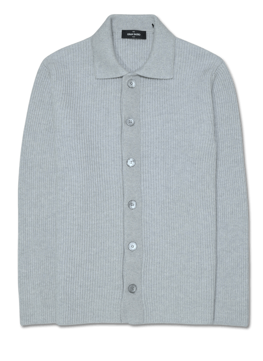 Gran Sasso Pure Cashmere Cardigan Light Grey