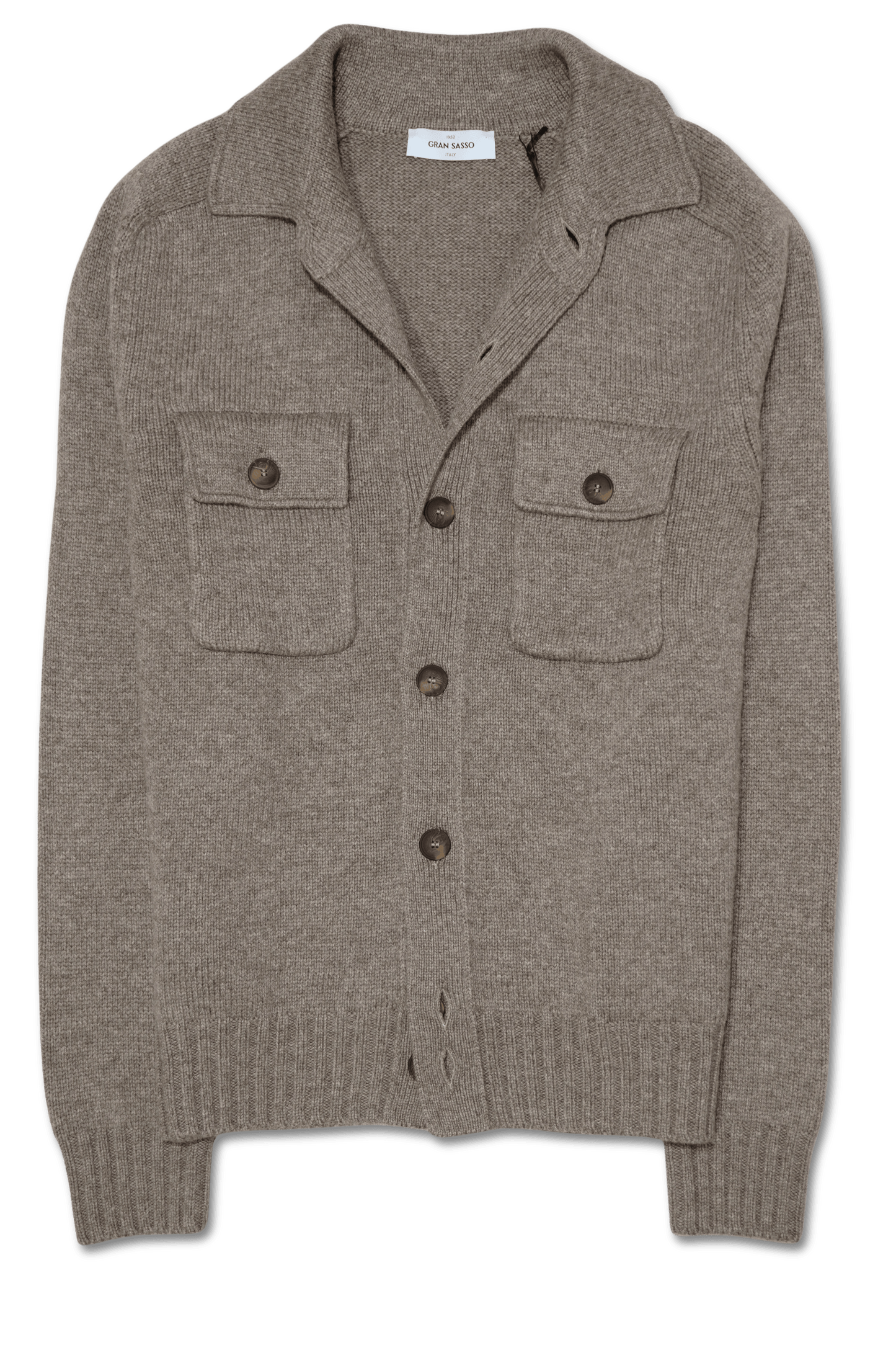 Gran Sasso Virgin Wool Cardigan Taupe