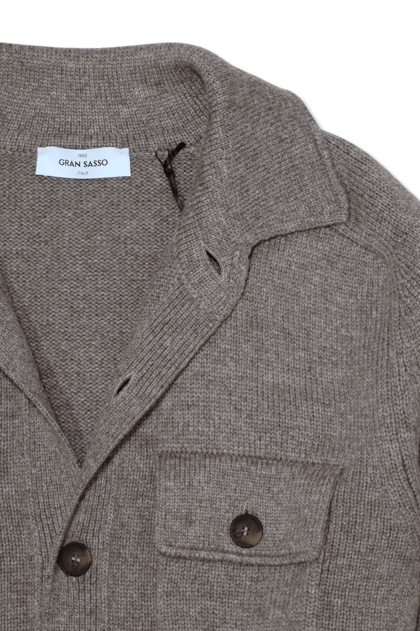 Gran Sasso Virgin Wool Cardigan Taupe