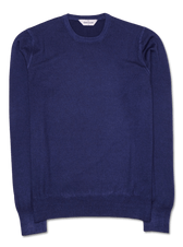 Gran Sasso Pullover Garment Dyed Merino Wool Navy