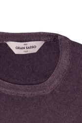 Gran Sasso Pullover Garment Dyed Merino Wool Brown
