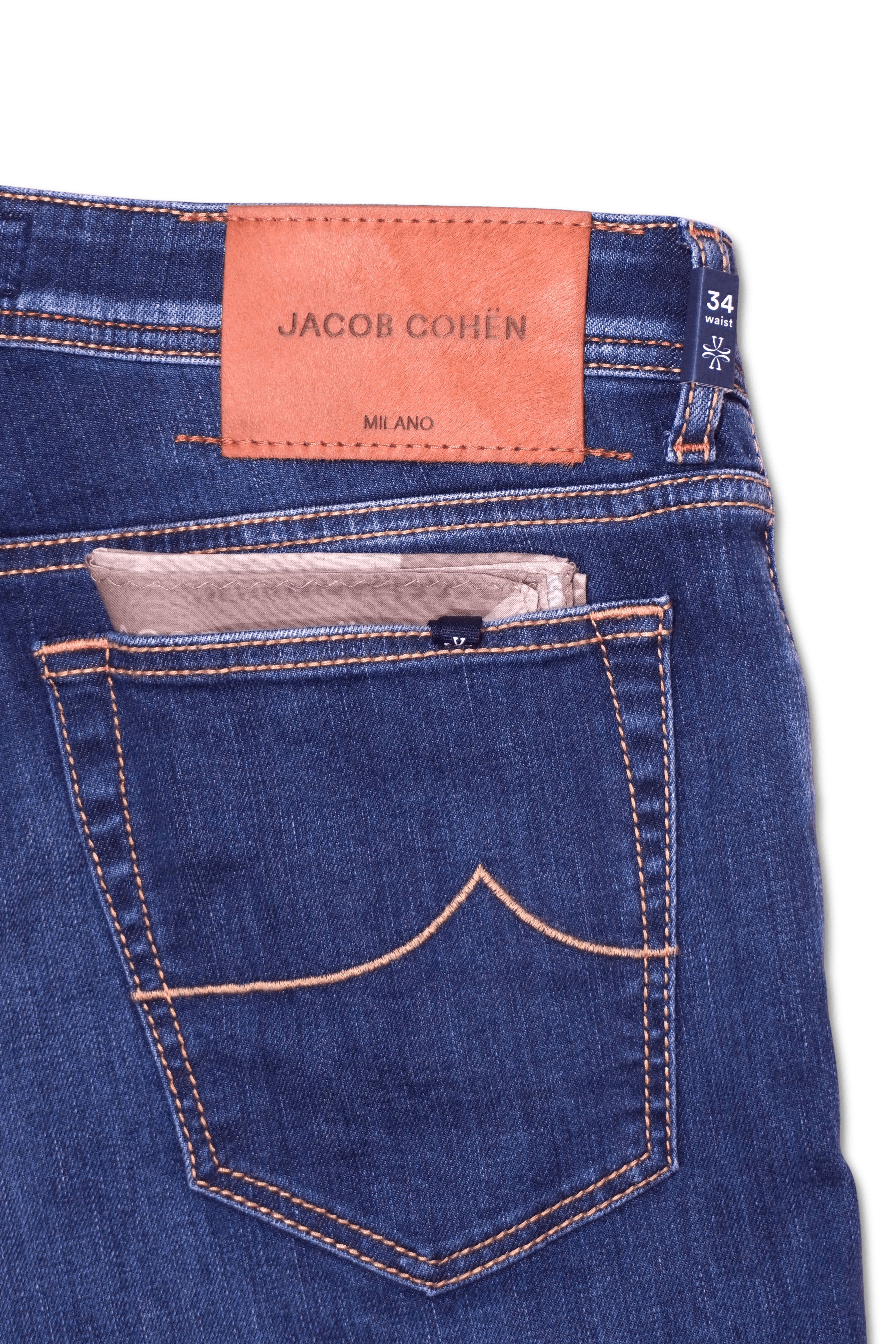 Jacob Cohen Bard Medium Blue Stretch Denim