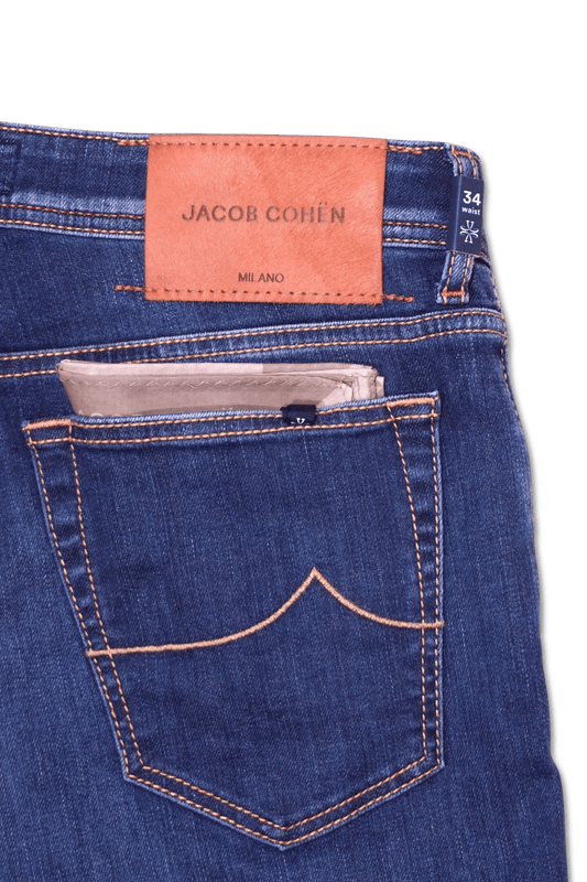 Jacob Cohen Bard Medium Blue Stretch Denim