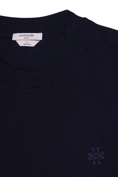 Jacob Cohen T-Shirt Pure Cotton Logo Navy