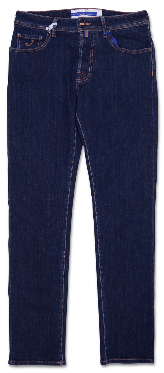 Jacob Cohen Scott Dark Blue Stretch Denim
