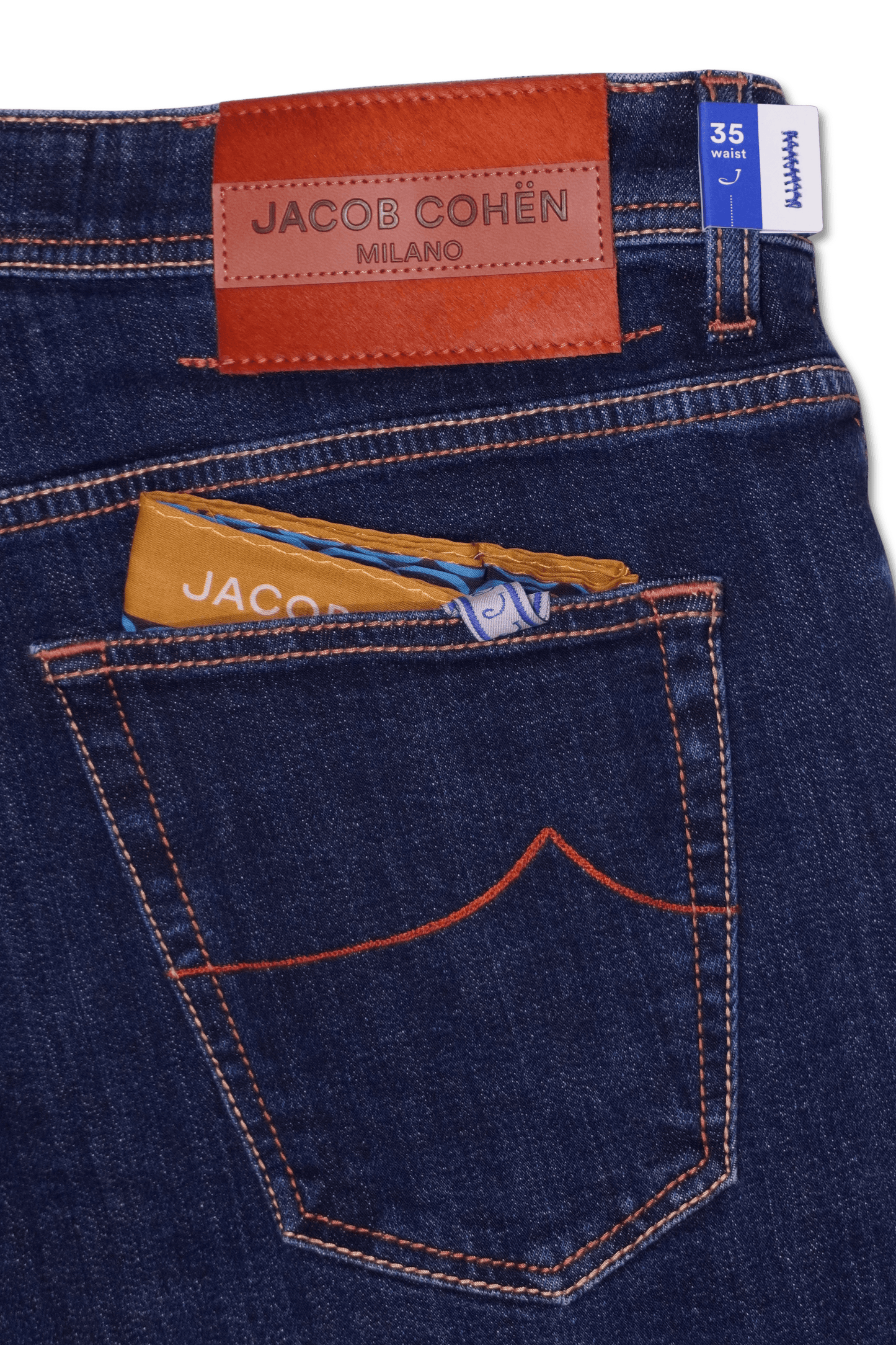 Jacob Cohen Scott Dark Blue Stretch Denim