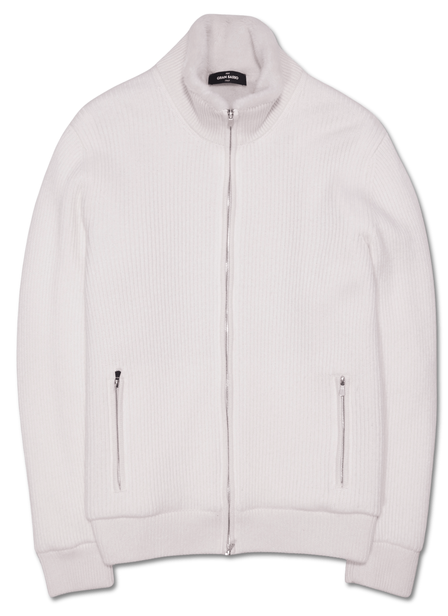 Gran Sasso Fur Lined Cashmere Blouson White