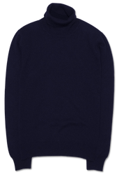 Gran Sasso Turtleneck Wool Cashmere Navy