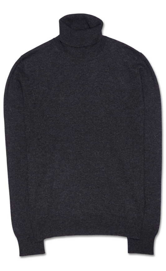 Gran Sasso Turtleneck Wool Cashmere Grey