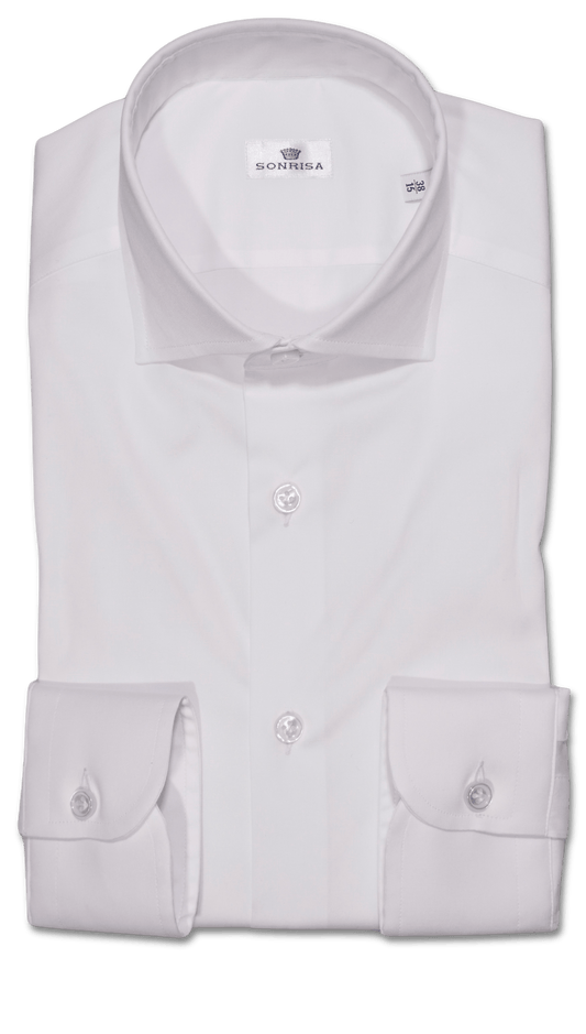 Sonrisa Cotton Dress Shirt White