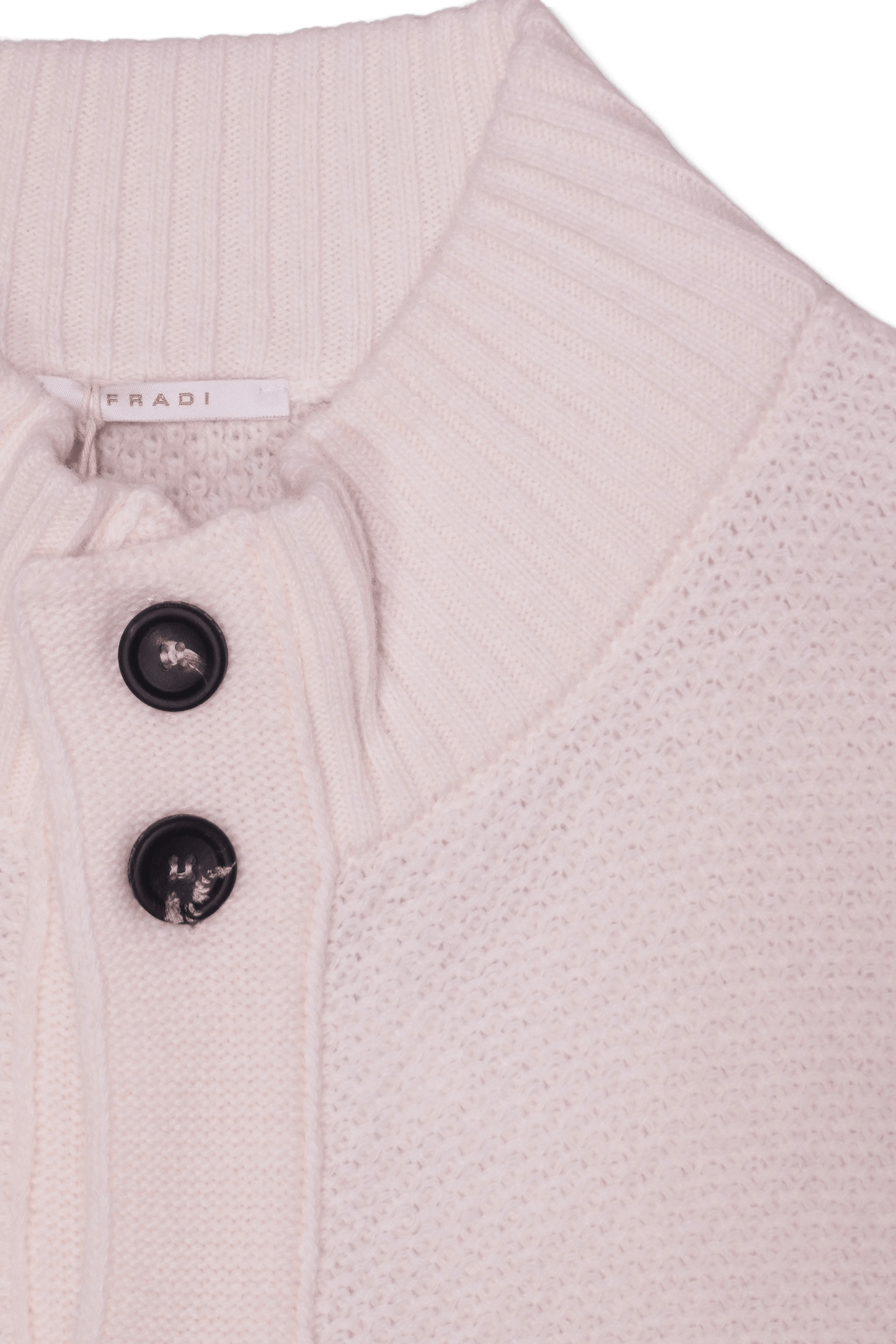 Fradi Buttoned Wool Cardigan Cream