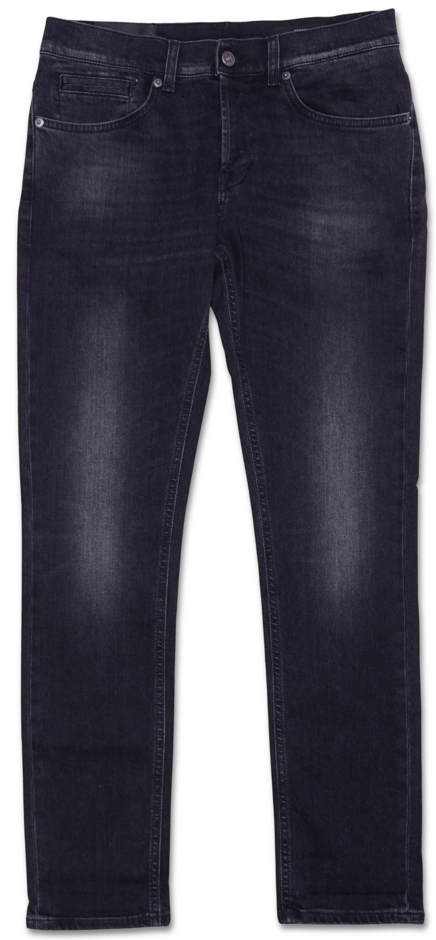 Dondup George Washed Black Stretch Denim