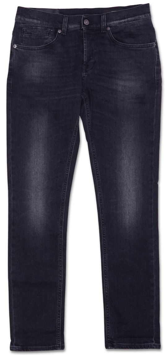 Dondup George Washed Black Stretch Denim