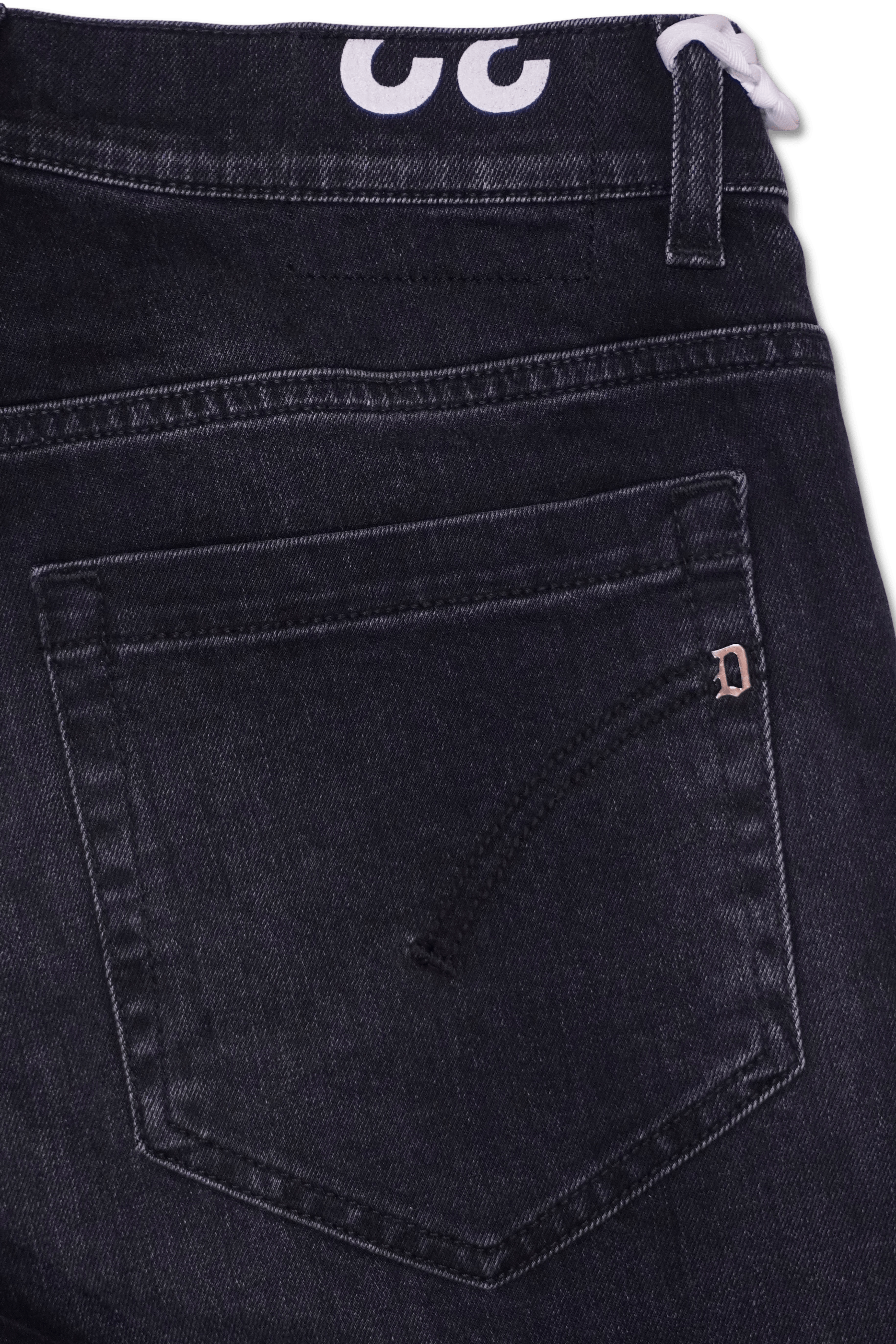 Dondup George Washed Black Stretch Denim