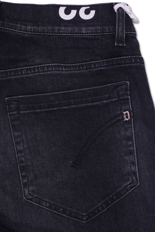 Dondup George Washed Black Stretch Denim