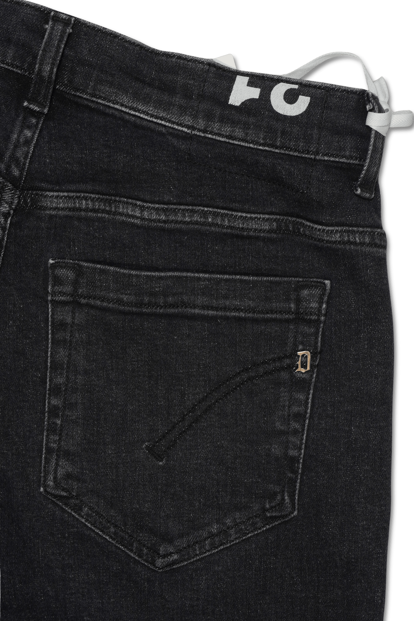 Dondup George Washed Black Stretch Denim