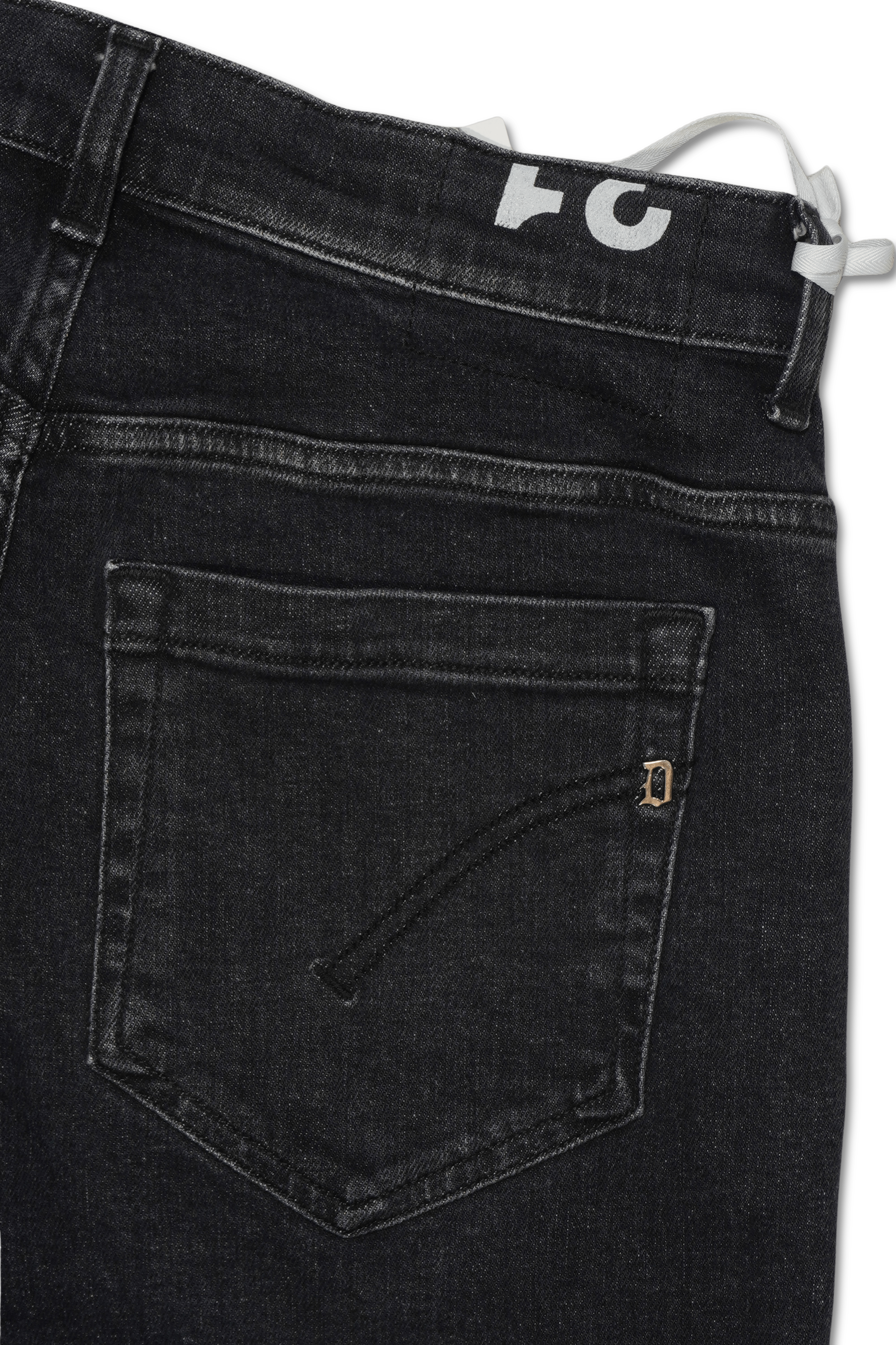 Dondup George Washed Black Stretch Denim