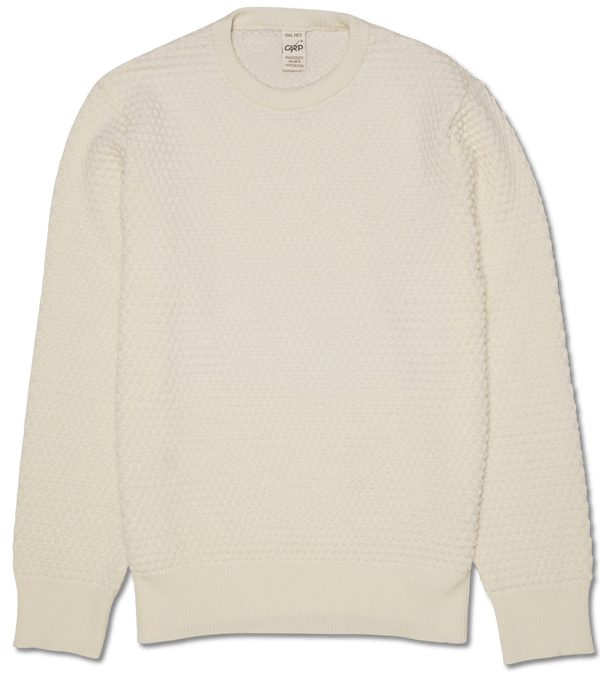 GRP Spotknit Merino Pullover Cream