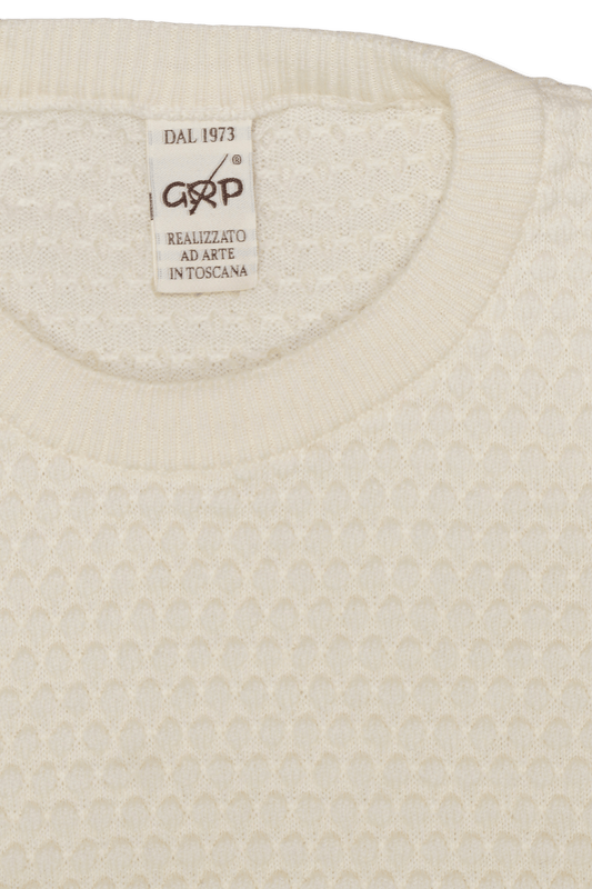 GRP Spotknit Merino Pullover Cream