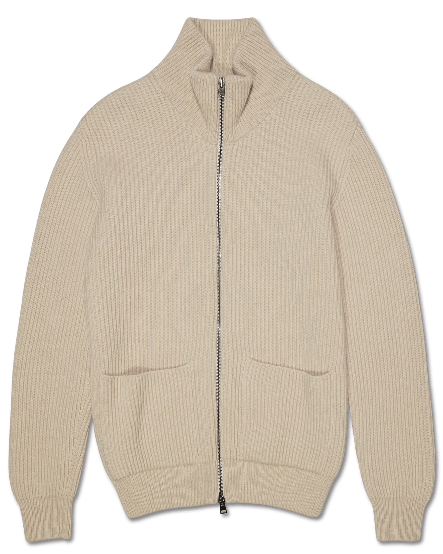 GRP Full Zip Wool Cashmere Beige