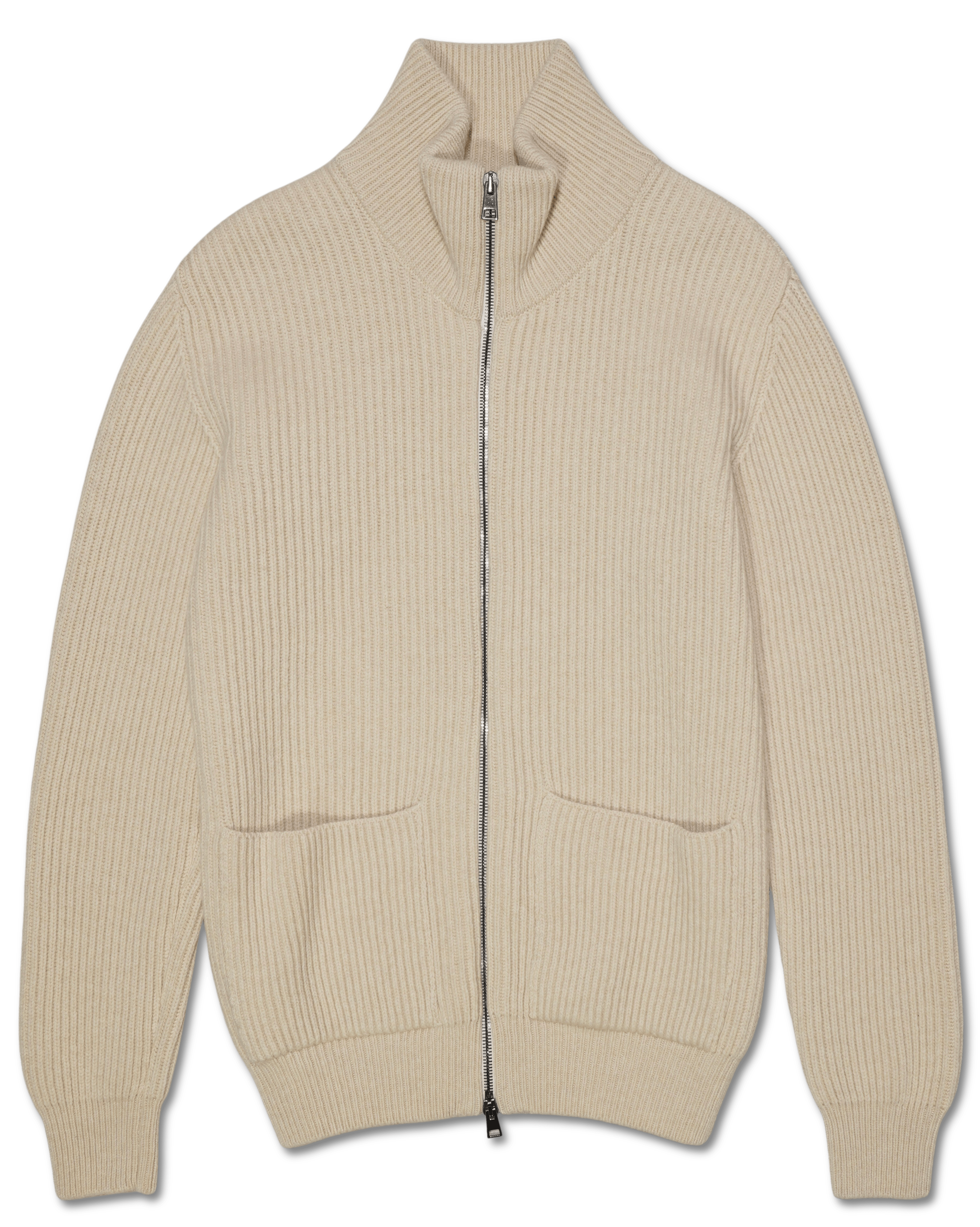 GRP Full Zip Wool Cashmere Beige